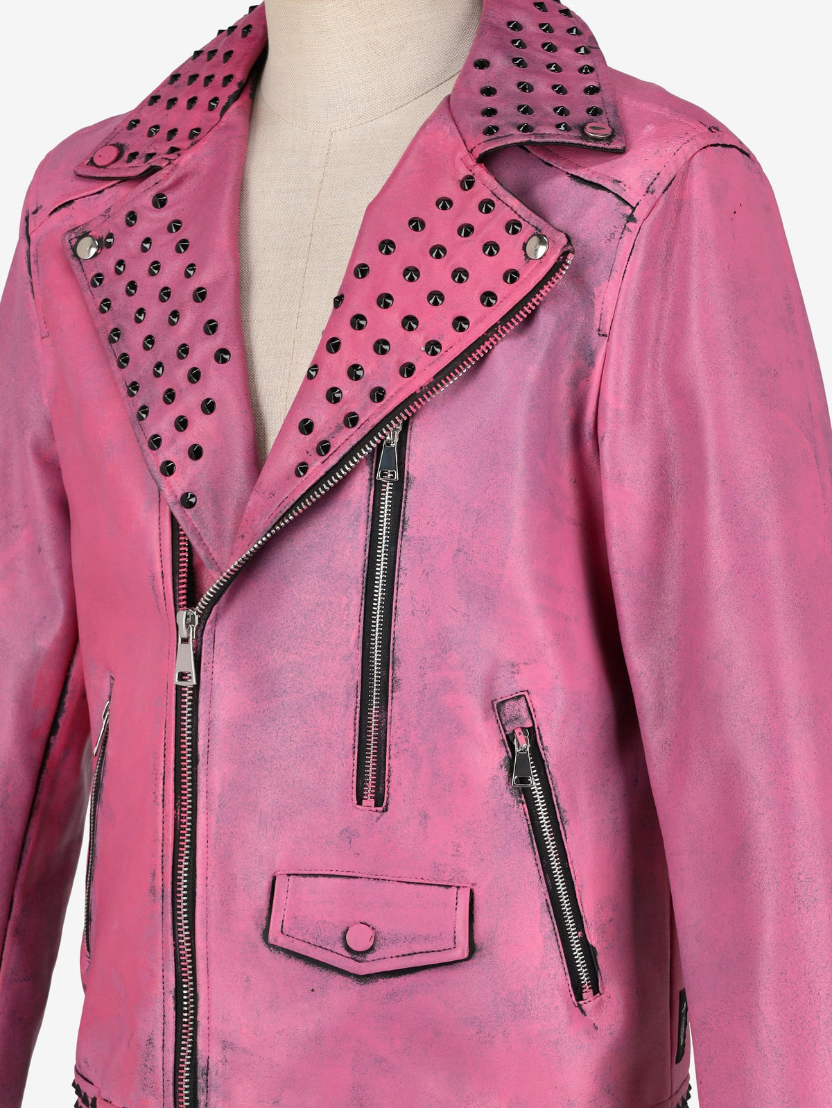 Vintage Pink Biker Jacket WCV250856.01  Vintage