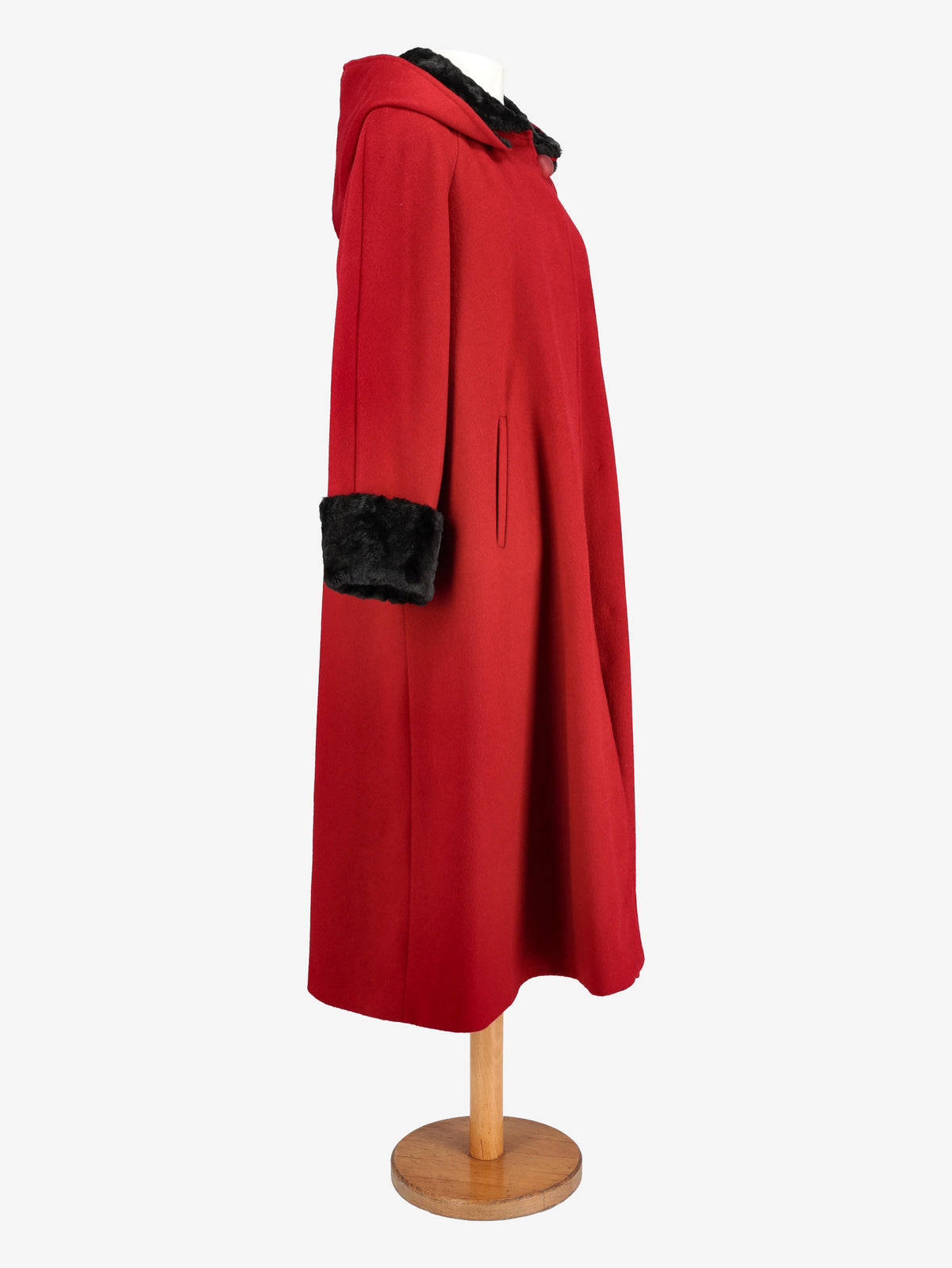 Fendi Red Wool Overcoat