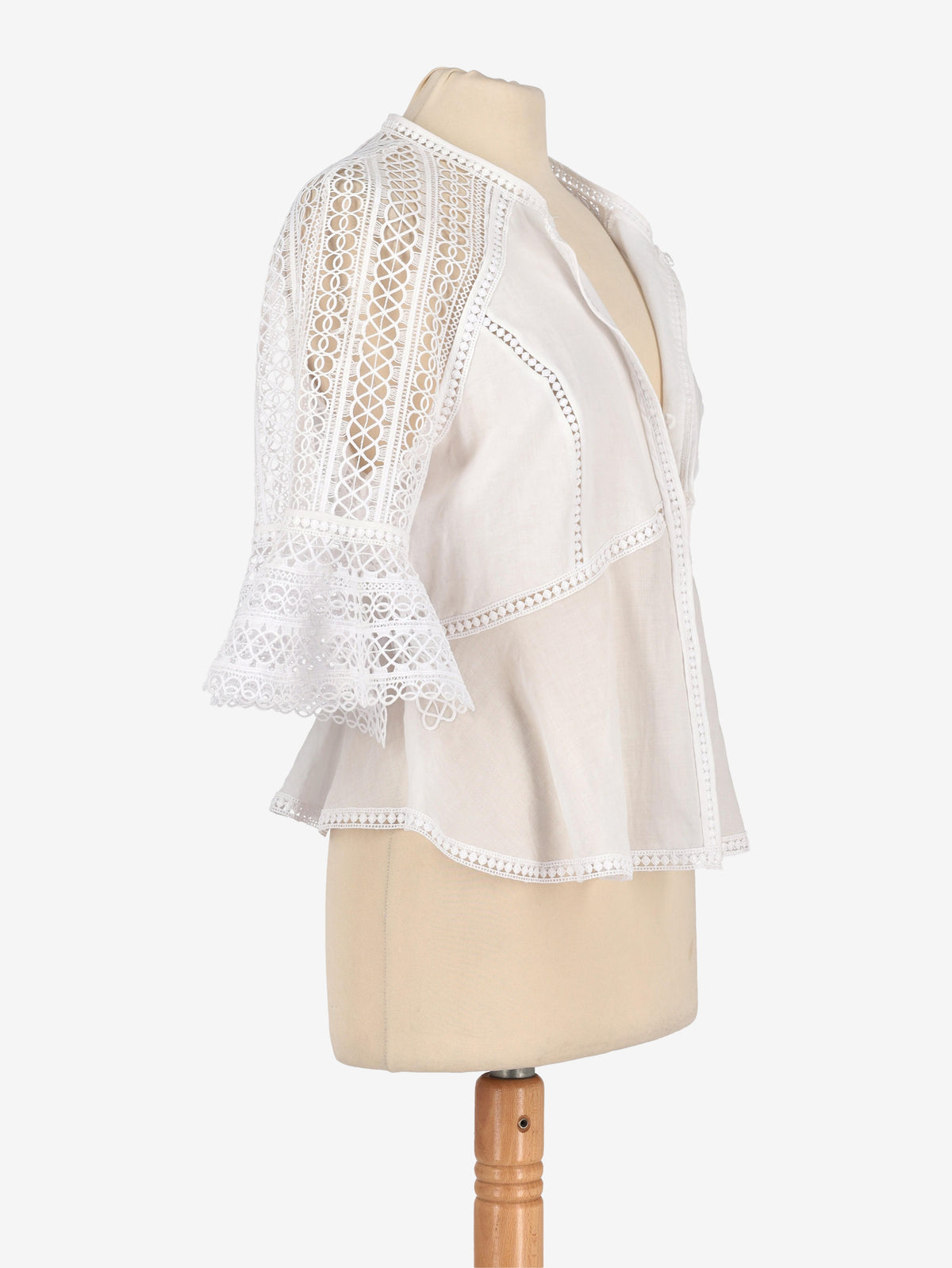 Vintage White Macramè Shirt