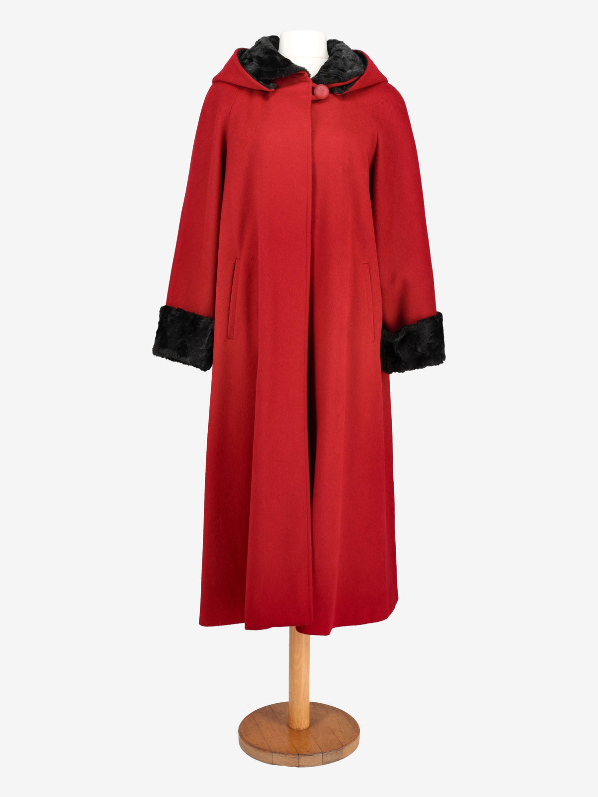 Fendi Red Wool Overcoat