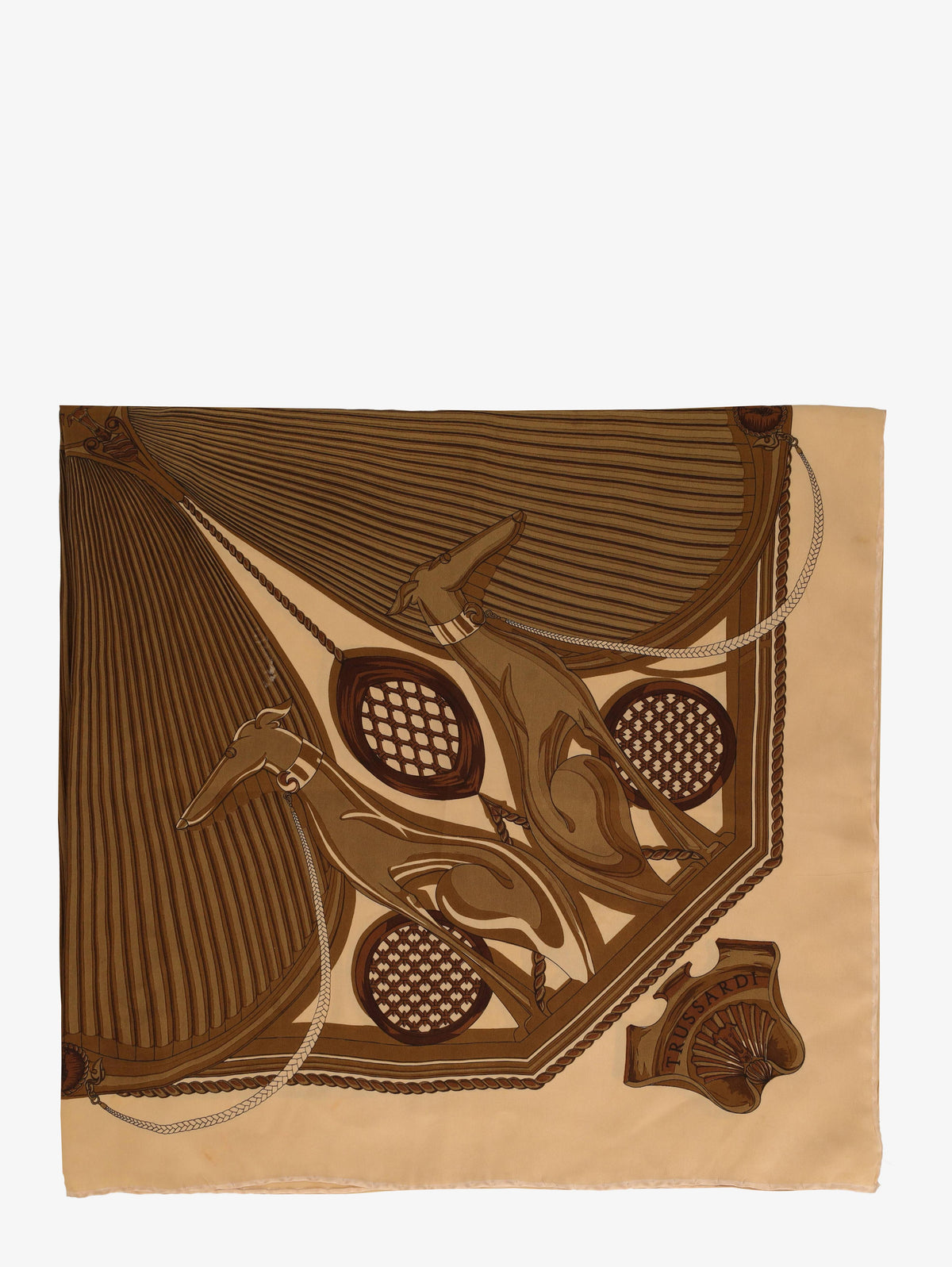 Trussardi Greyhound Silk Foulard