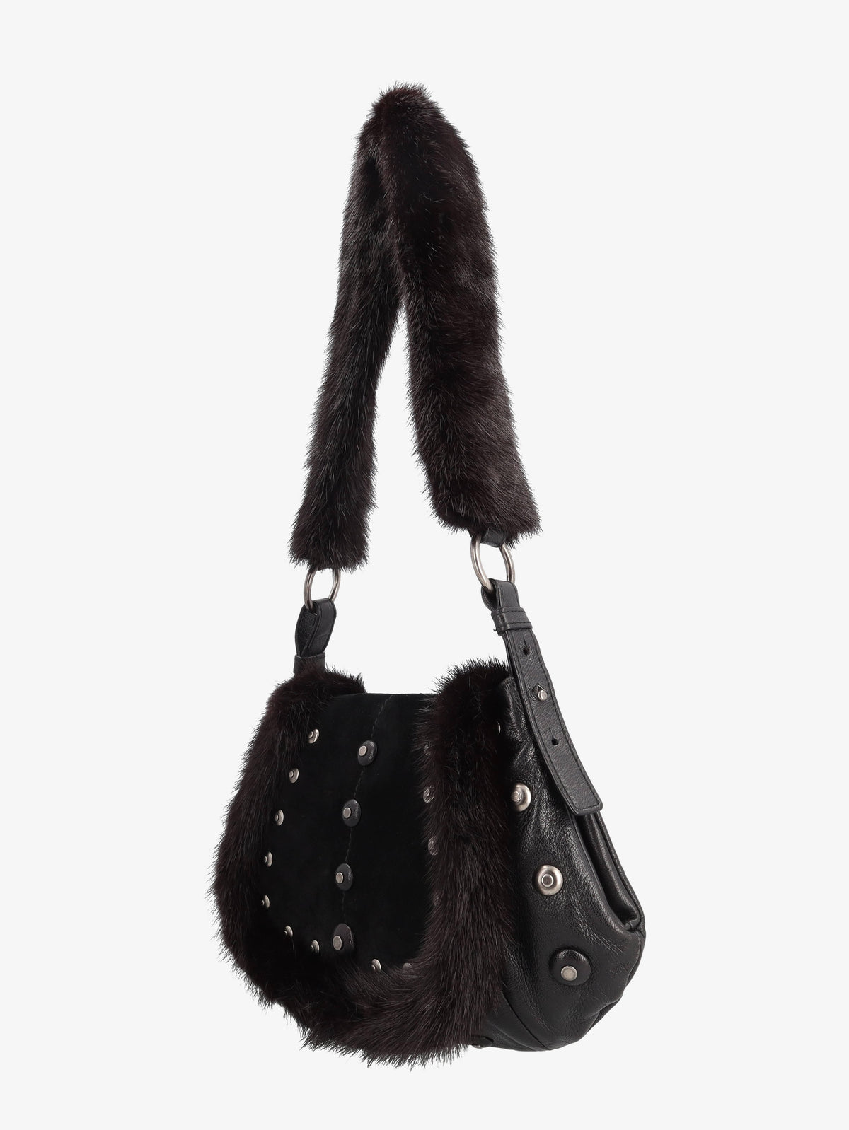 Yves Saint Laurent Furry Shoulder Bag