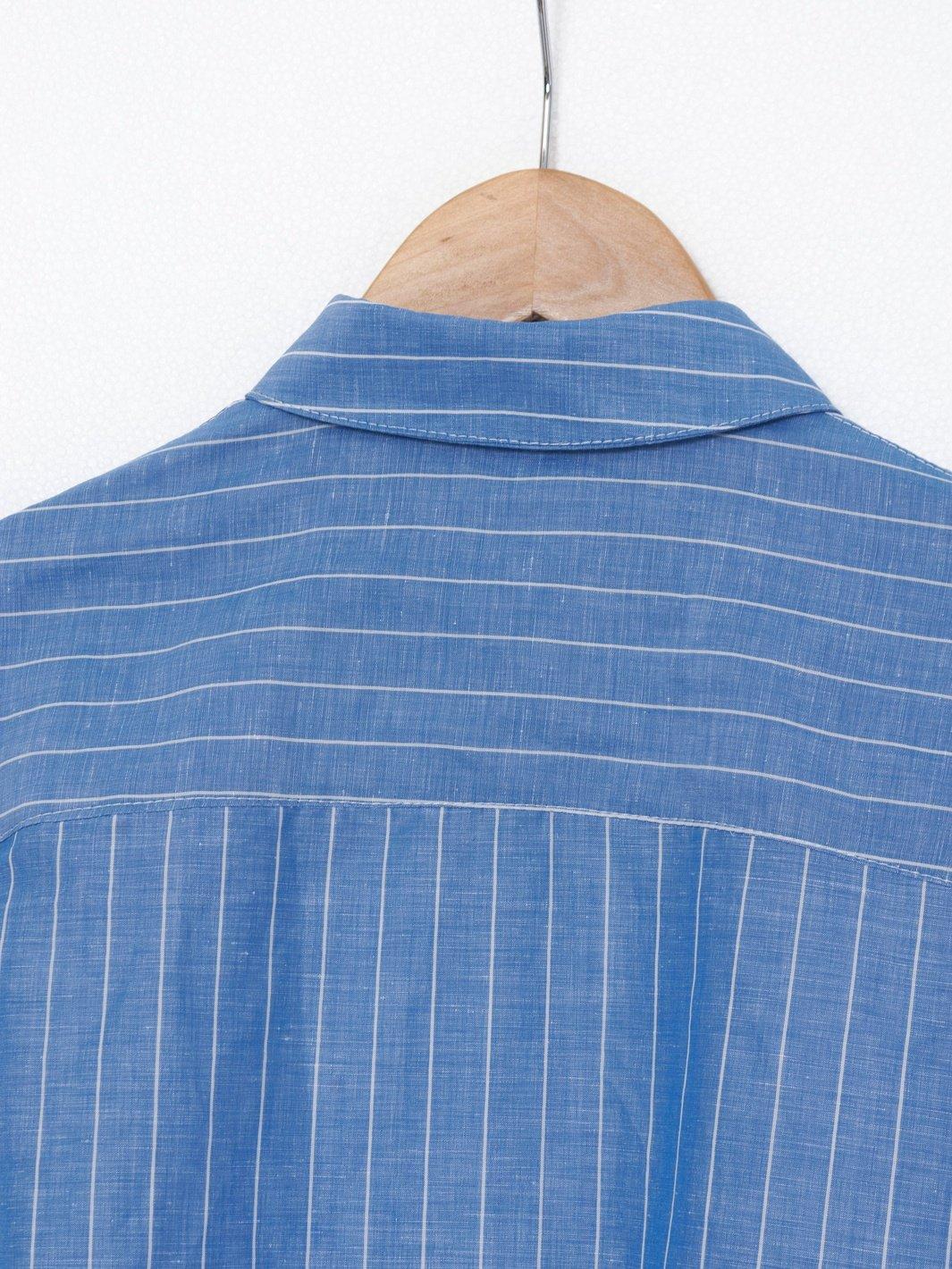 2020 blue and white chemisier dress W22062110  Vintage