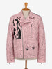 Vintage Lettering Pink Biker Jacket WCV250856.04  Vintage