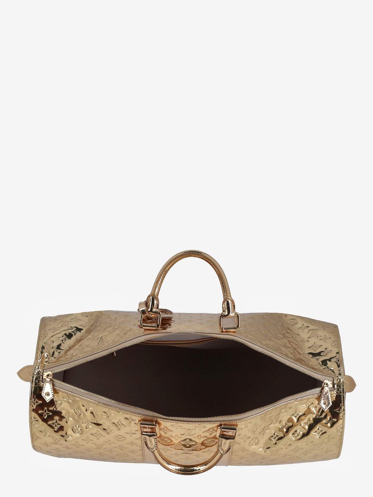 Louis Vuitton Monogram Miroir Keepall 55 Gold