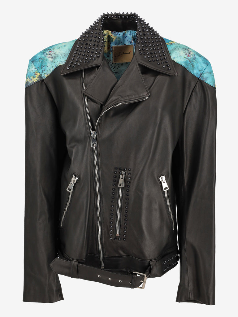 Vintage Patterned Biker Jacket WCV250822.03  Vintage