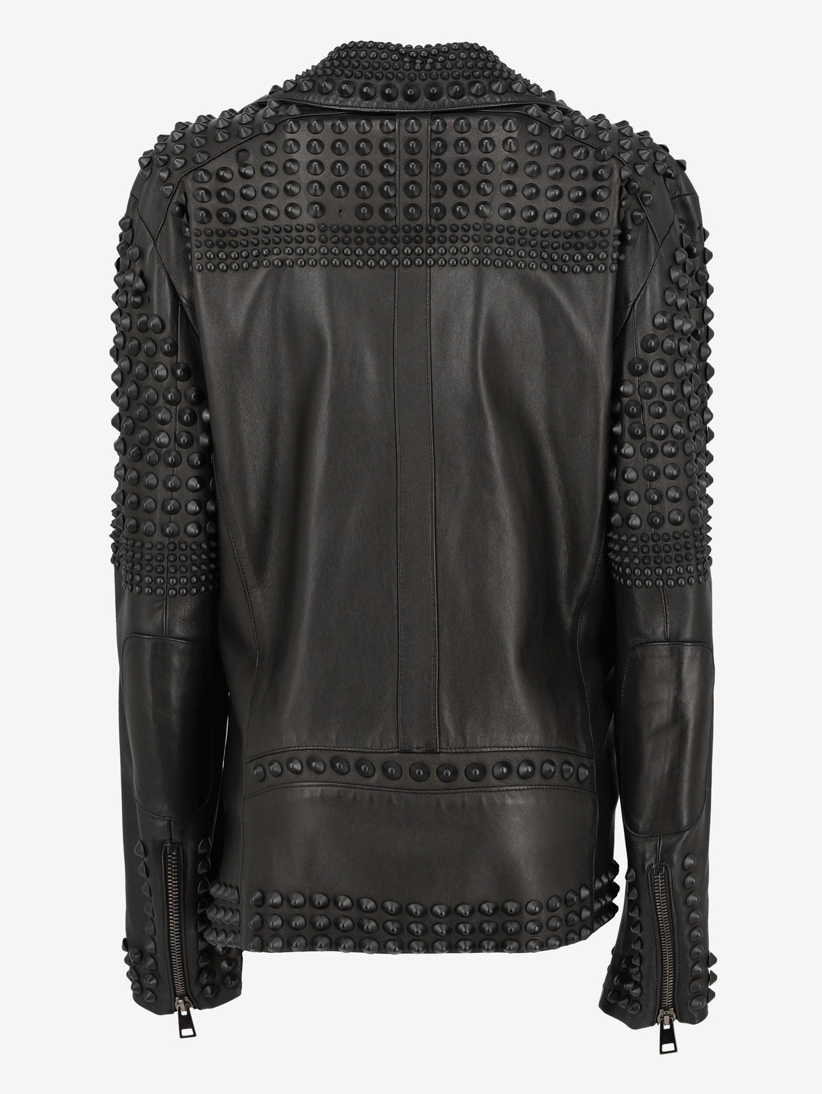 Vintage Black Studs Biker Jacket WCV250822.02  Vintage