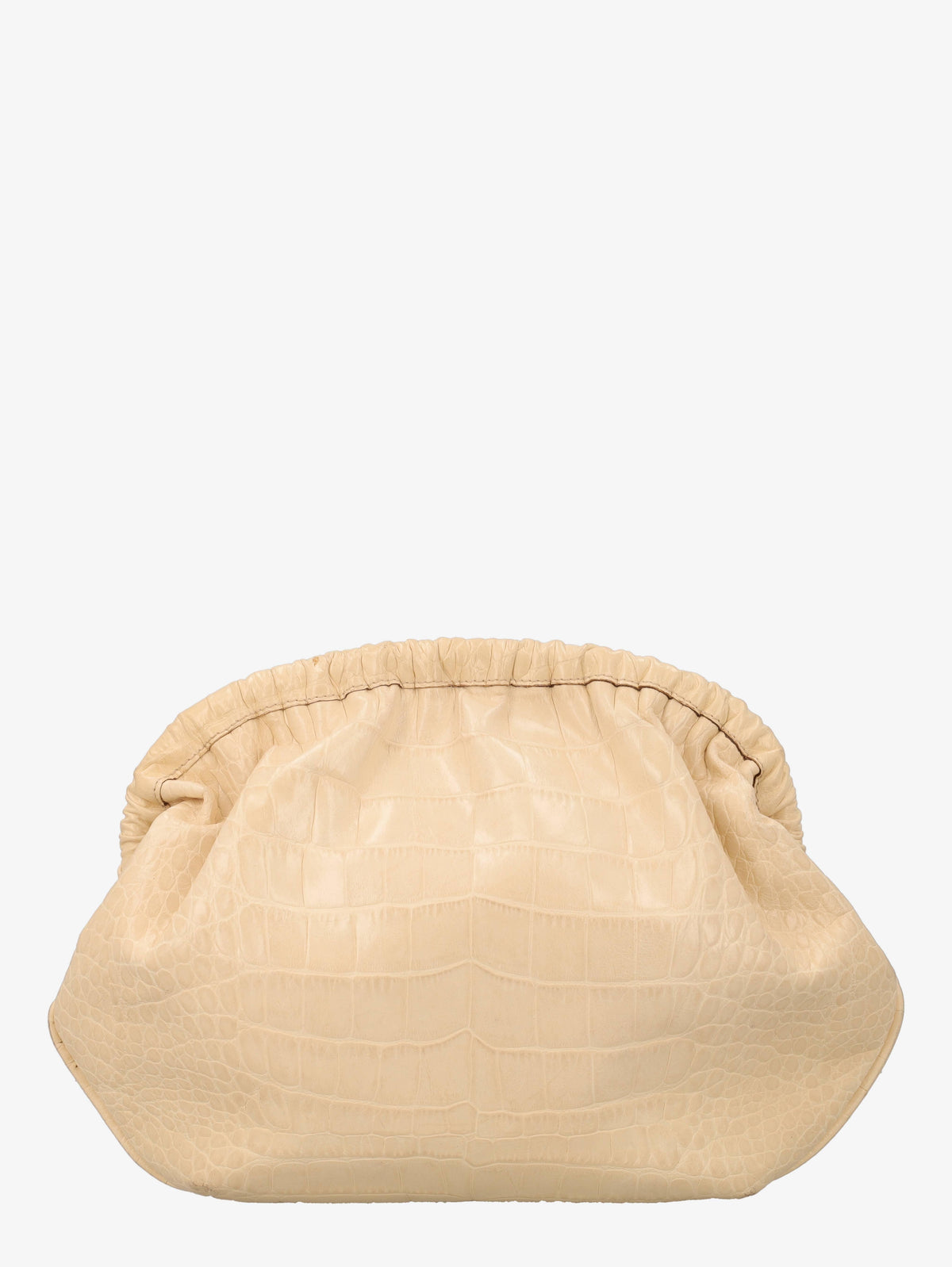 Castellari White Cocco Clutch