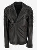 Vintage Black Studs Biker Jacket WCV250822.02  Vintage