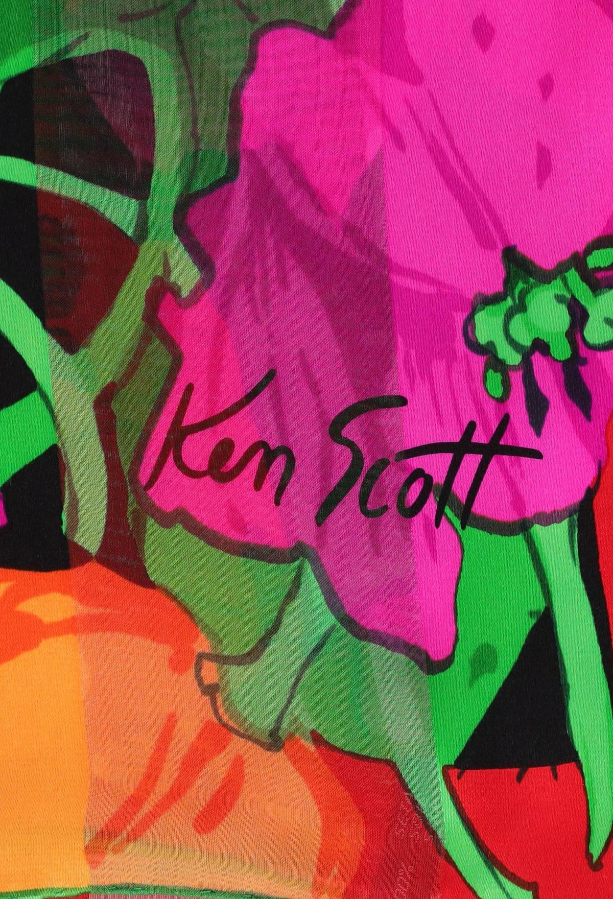 Ken Scott Flowered Foulard
