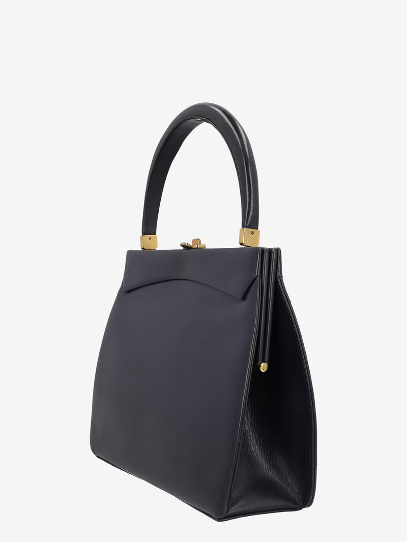 Vintage Blue Leather Handbag WCV300625.47  Vintage