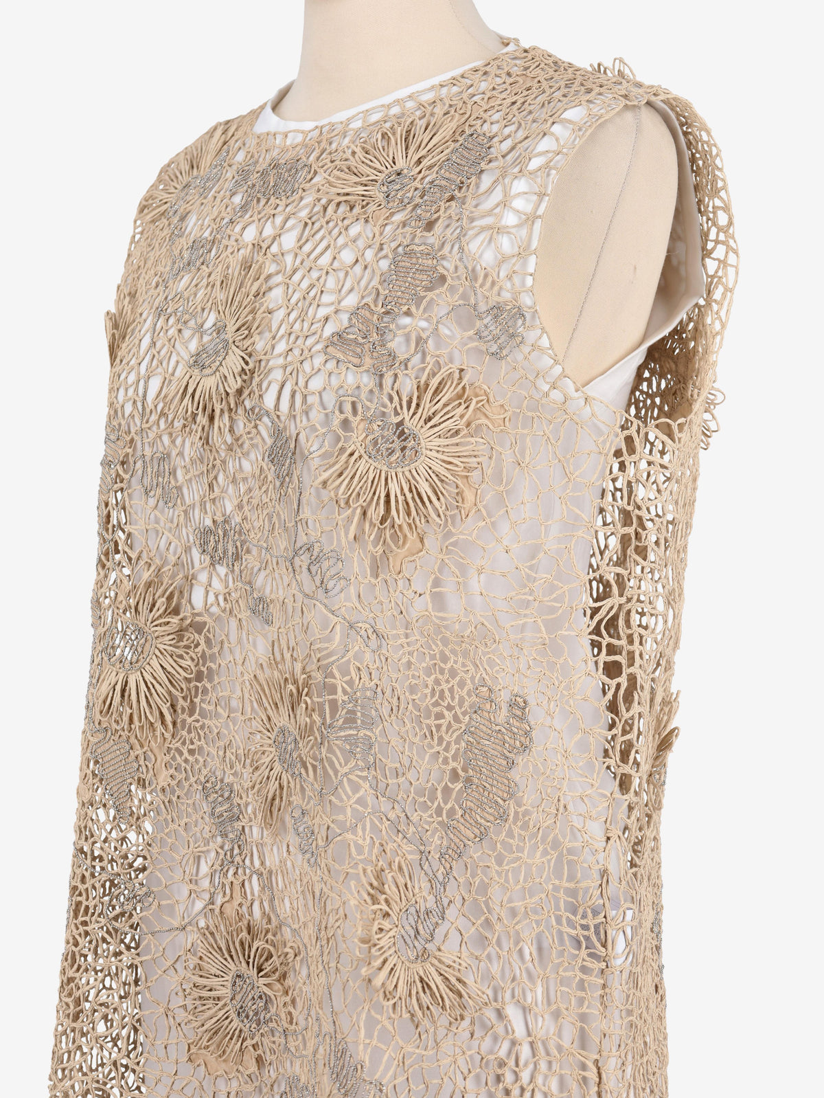 Brunello Cucinelli Woven Flowers Top