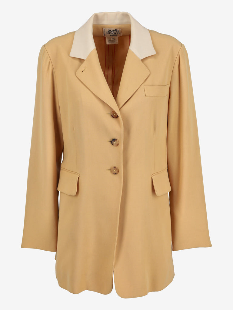 Hermès Yellow Wool Blazer MR200625.22  Hermes