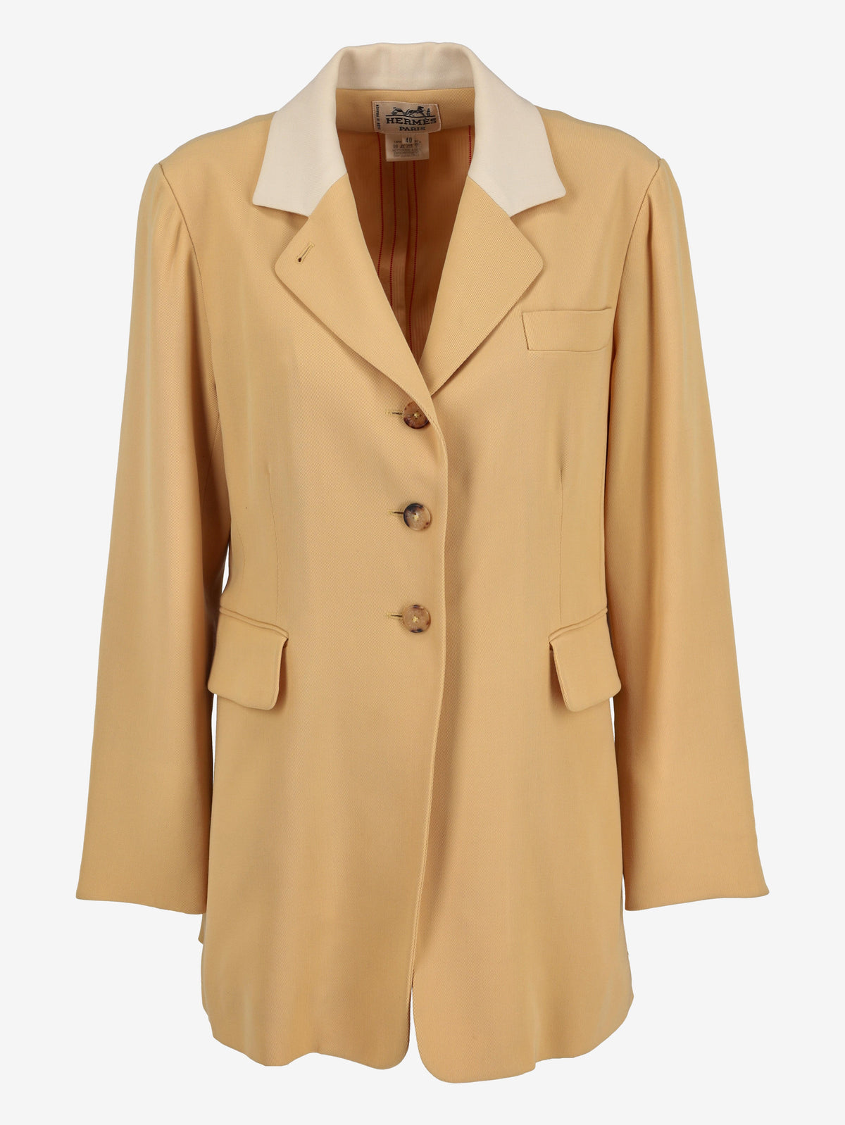 Hermès Yellow Wool Blazer MR200625.22  Hermes