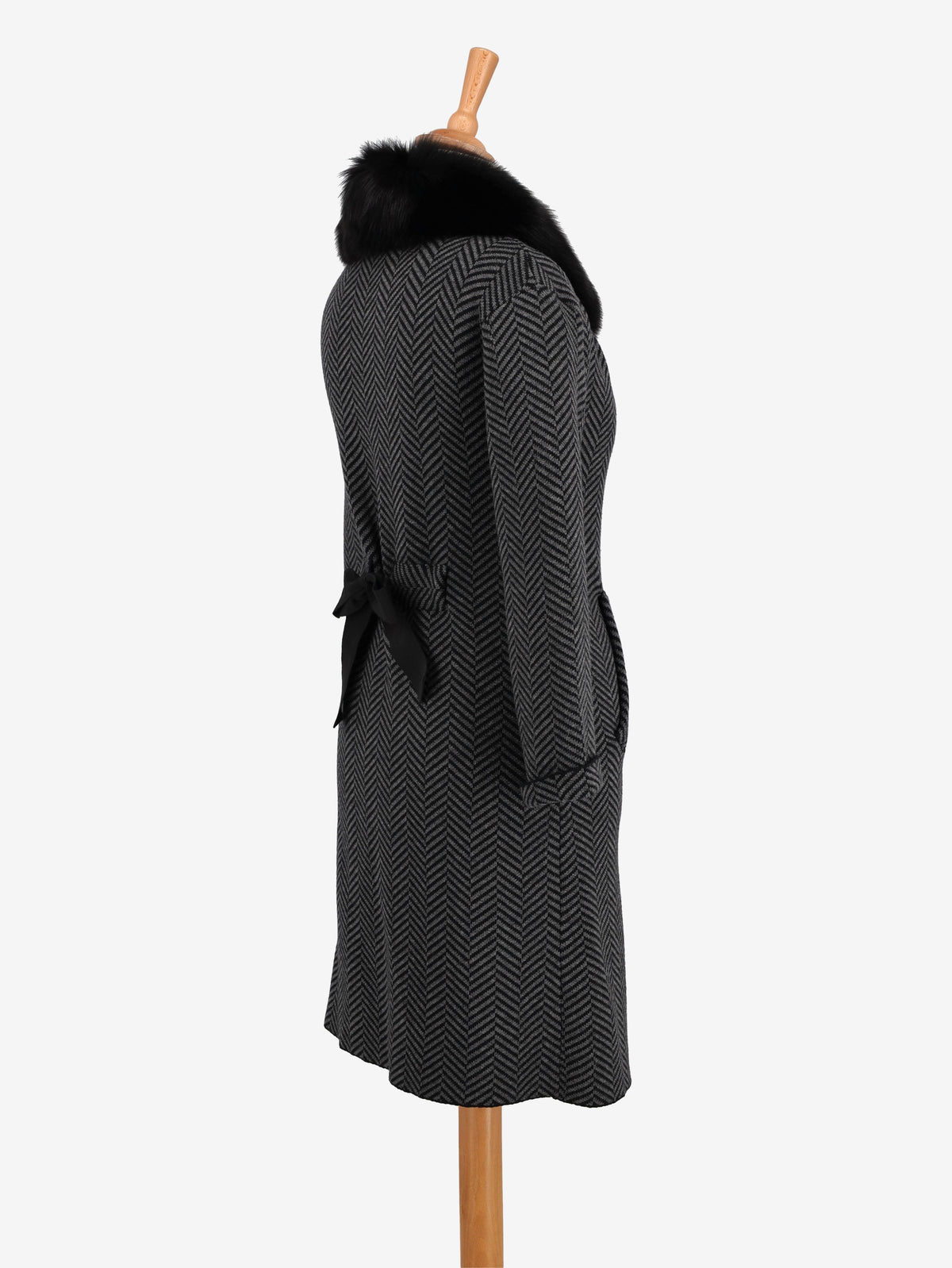 Dior Herringbone Wool Coat