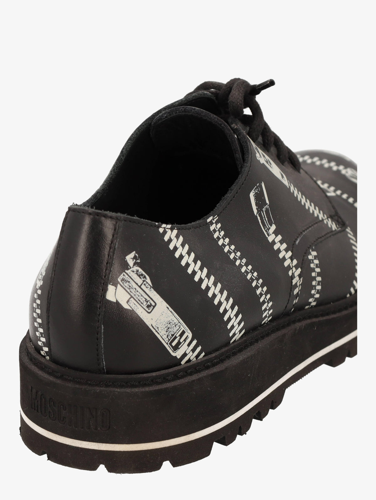 Moschino Zip Print Derby Shoes WCV250819.11  Moschino