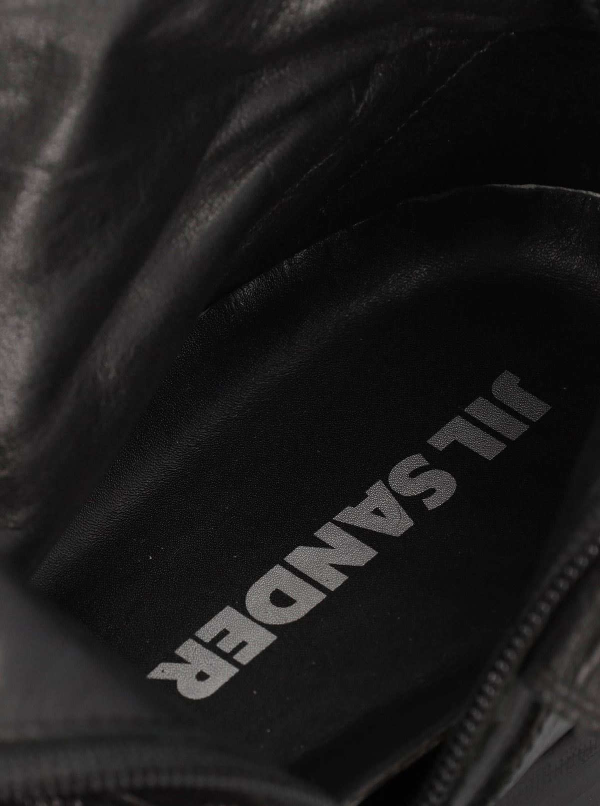 Jil Sander Black Leather Boots