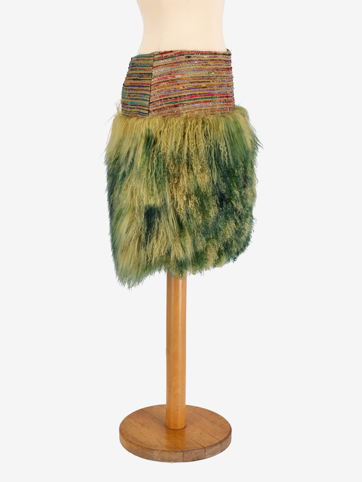 Romeo Gigli Vintage Furry Skirt MR021123.19  Gigli