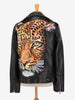 Vintage Leopard Biker Jacket WCV250856.02  Vintage