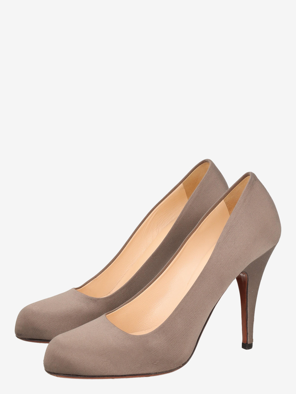 Prada Grey Satin  Décolleté