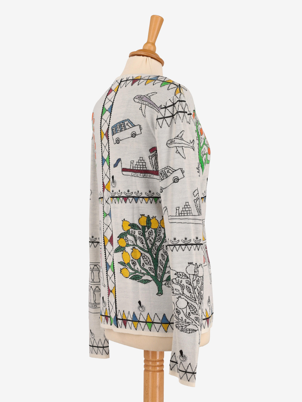 John Galliano Patterned Knit Set