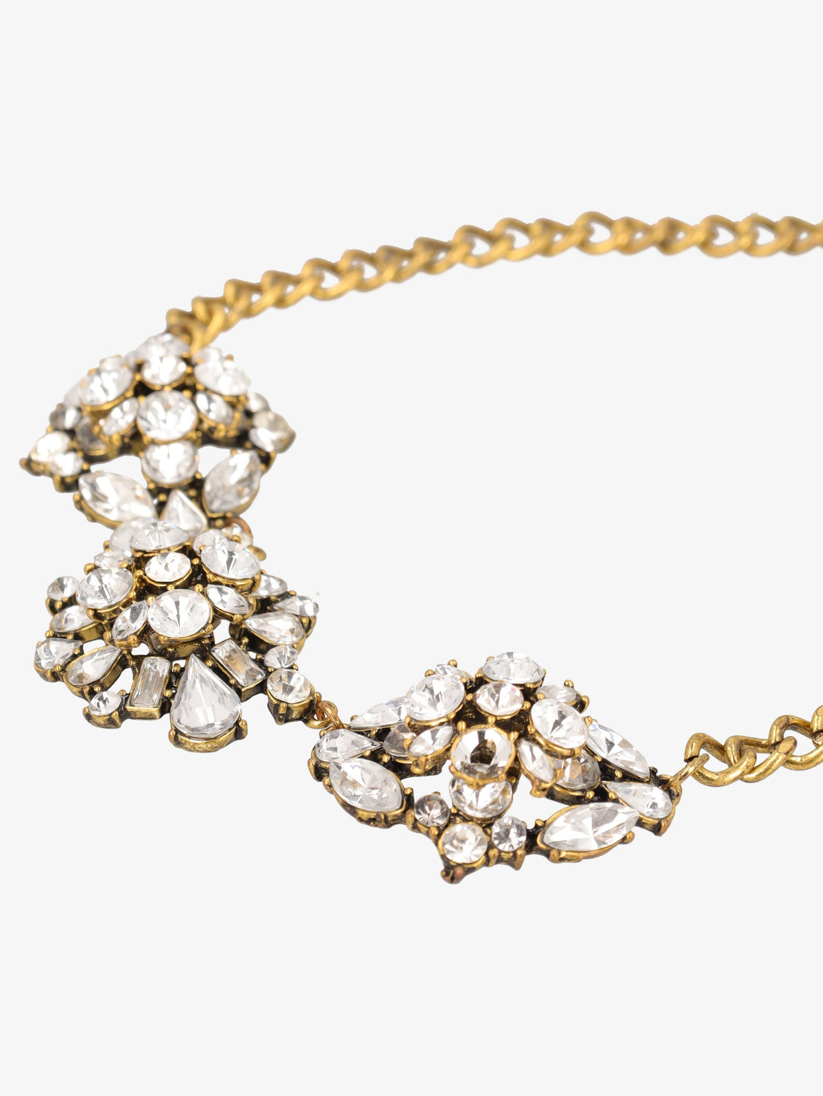 Vintage Chain Necklace With Gemstones