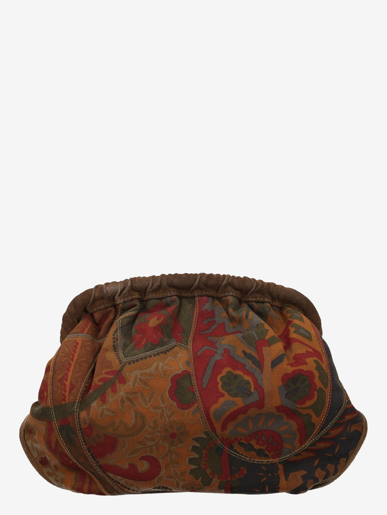 Castellari Flowered Soft Clutch