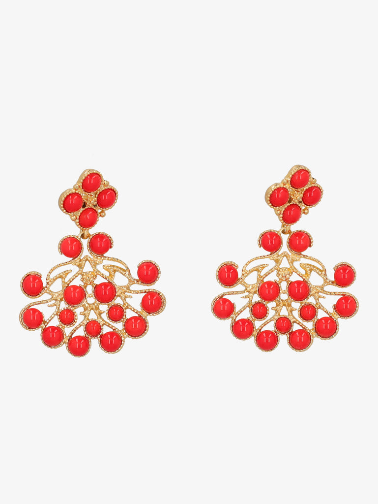 Kenneth Jay Lane Coral Stones Earrings CVR24.1.159  Kenneth Jay Lane