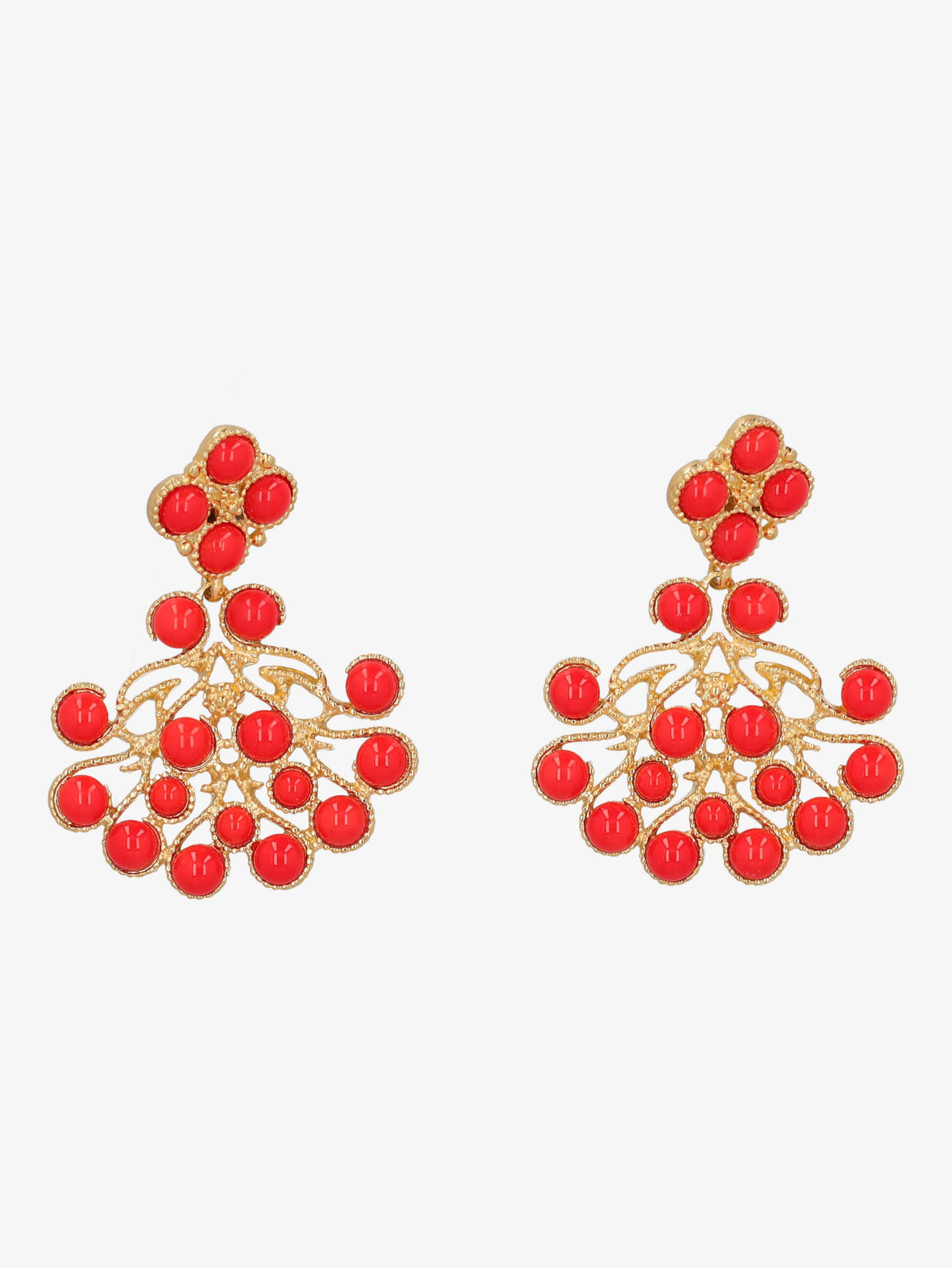 Kenneth Jay Lane Coral Stones Earrings CVR24.1.159  Kenneth Jay Lane