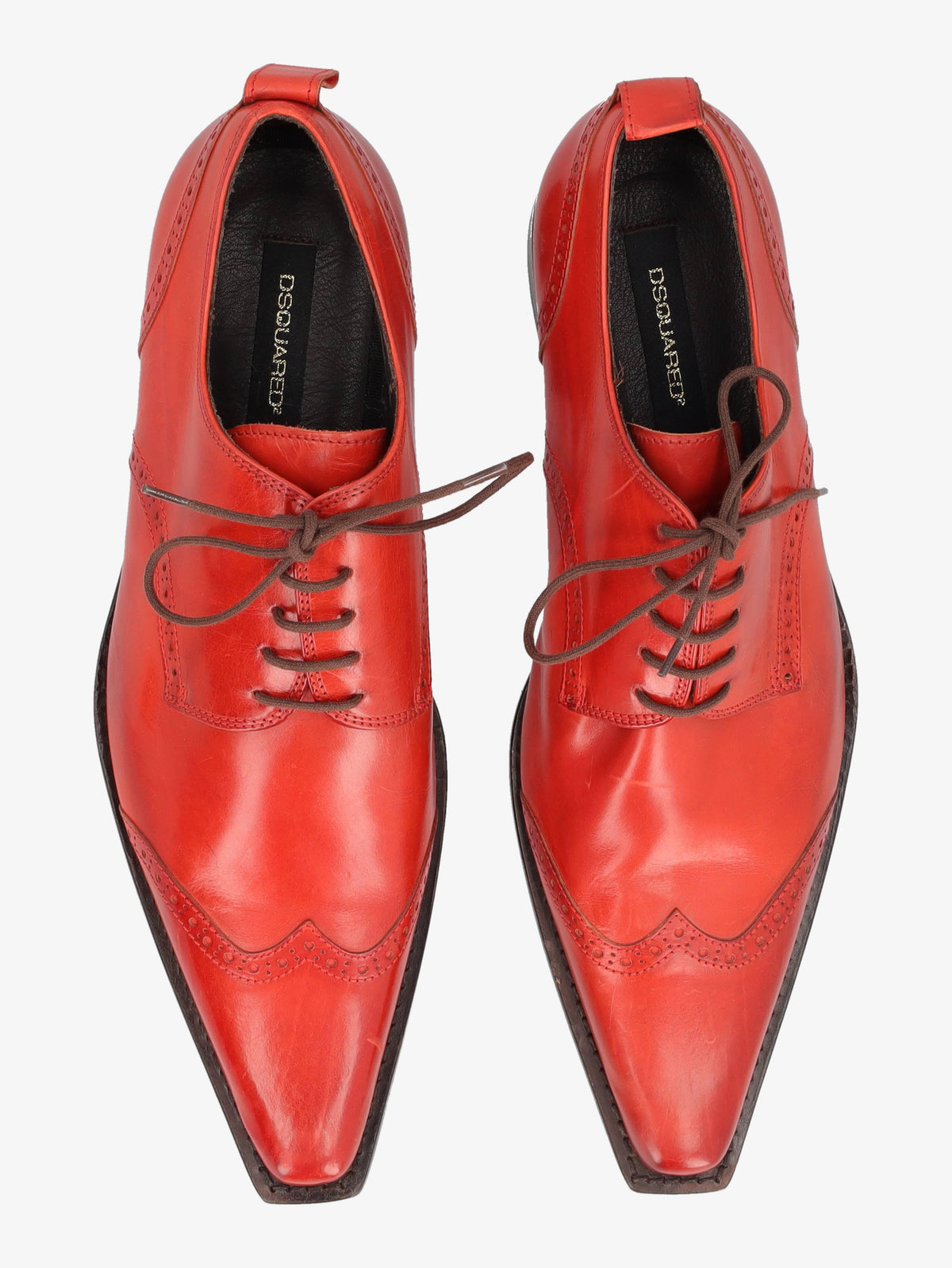 Dsquared² Red Lace-up Shoe