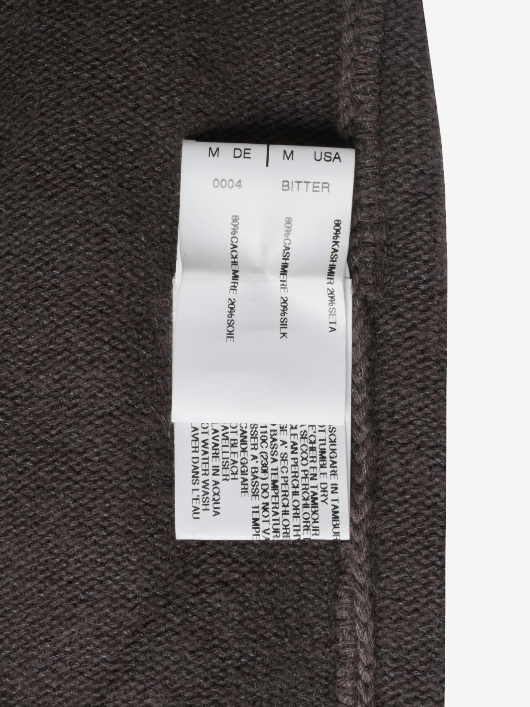 Maglione asimmetrico del Kashmir di Rick Owens