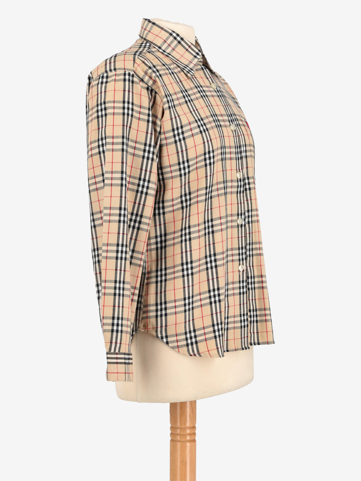 Burberry Beige Check Shirt W24121240  Burberry