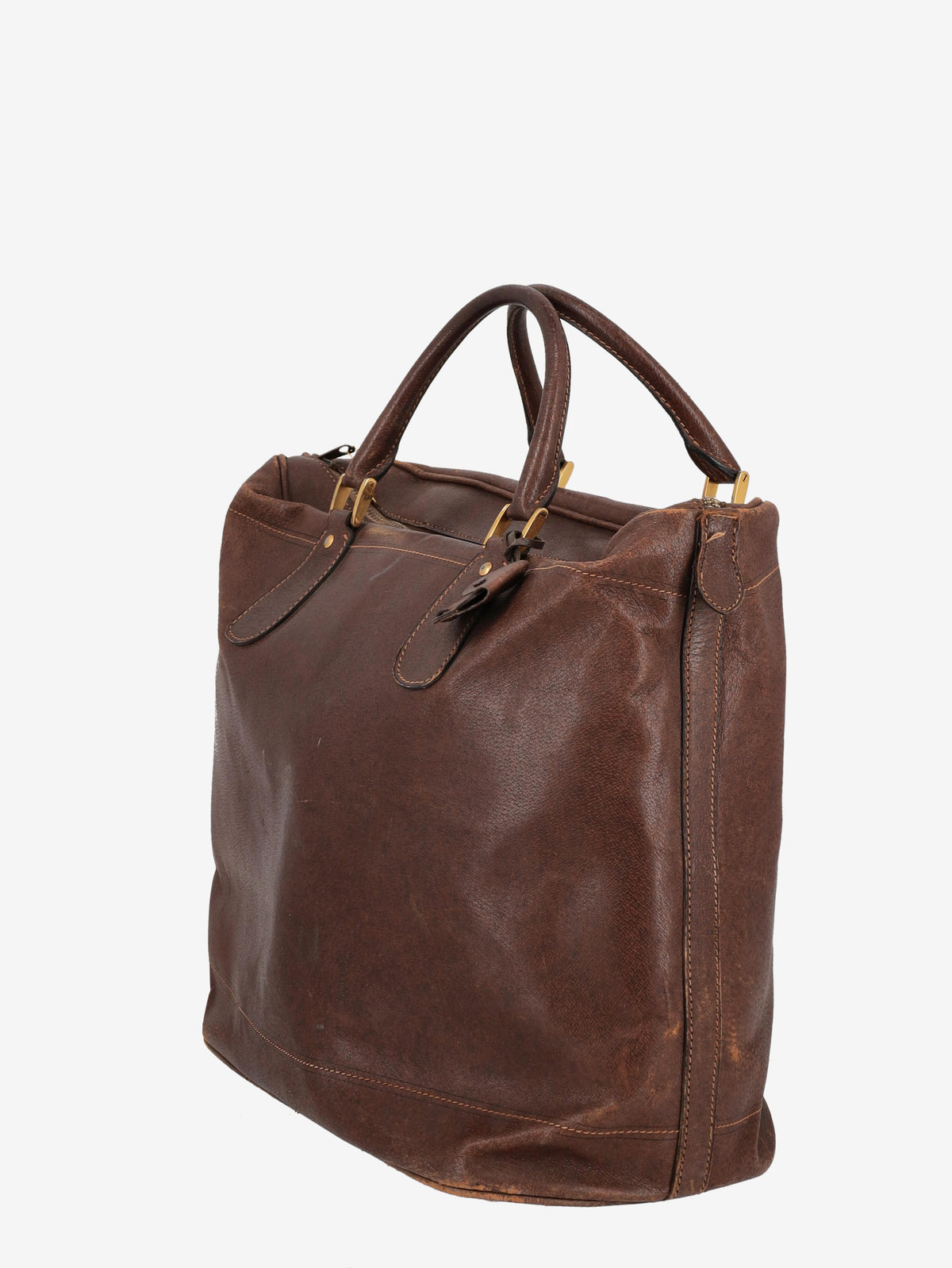 Gucci Leather Travel Handbag