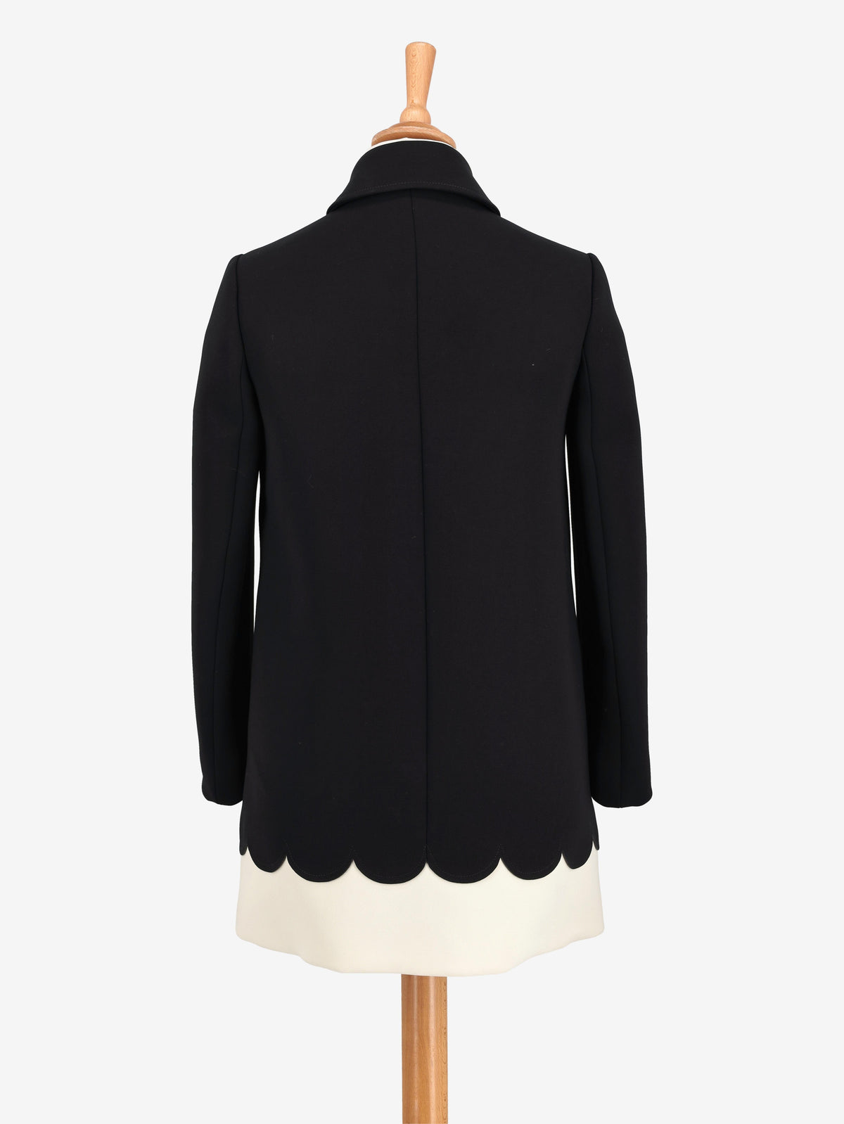 Red Valentino Black And White Coat