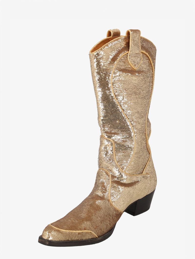 Moschino Gold Camperos Boots WCV250826.50  Moschino