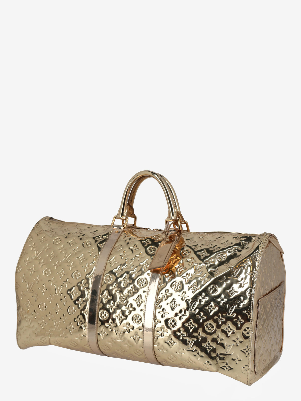 Louis Vuitton Monogram Miroir Keepall 55 Gold