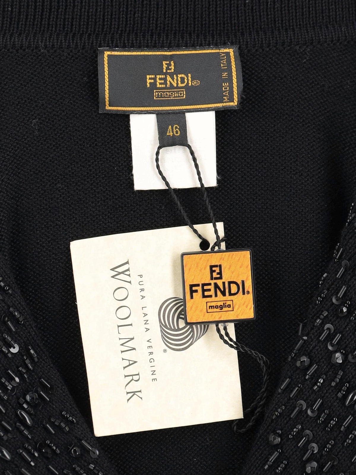 Fendi Beaded Wool Jumper