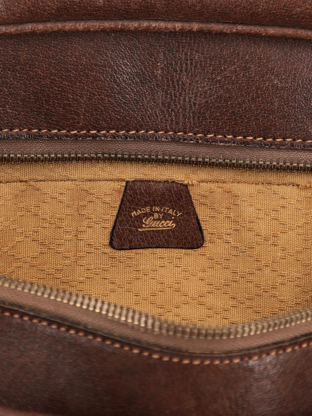 Gucci Leather Travel Handbag