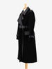 Tom Ford Black Velvet Trench Coat - 00s