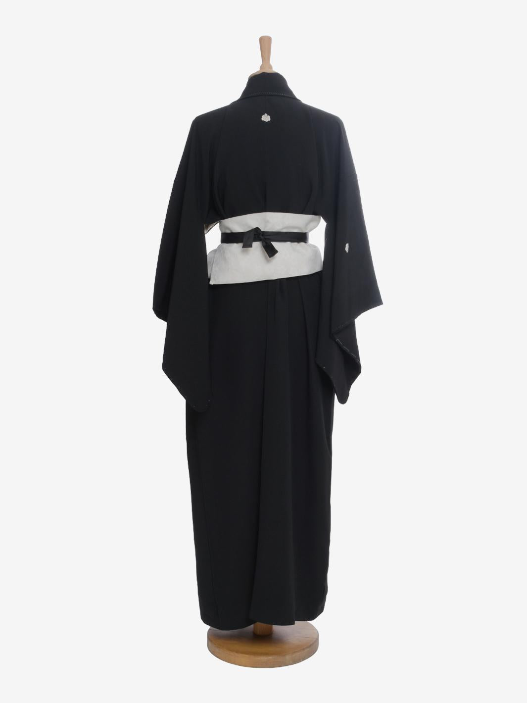 Vintage Black Japanese Kimono