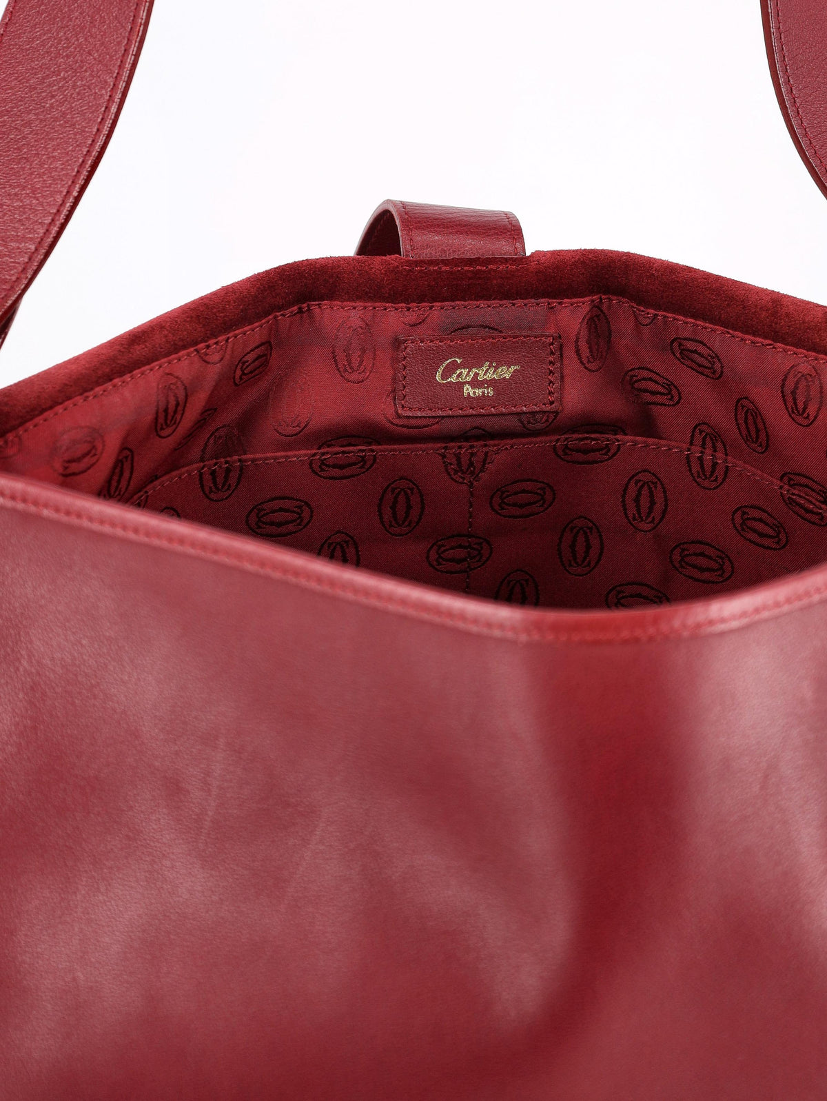 Cartier Burgundy Messanger Bag
