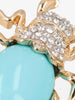 Kenneth Jay Lane Acquamarine Beetle Brooch CVR24.1.138  Kenneth Jay Lane