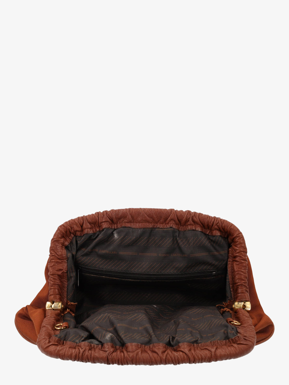 Castellari Brown Soft Clutch