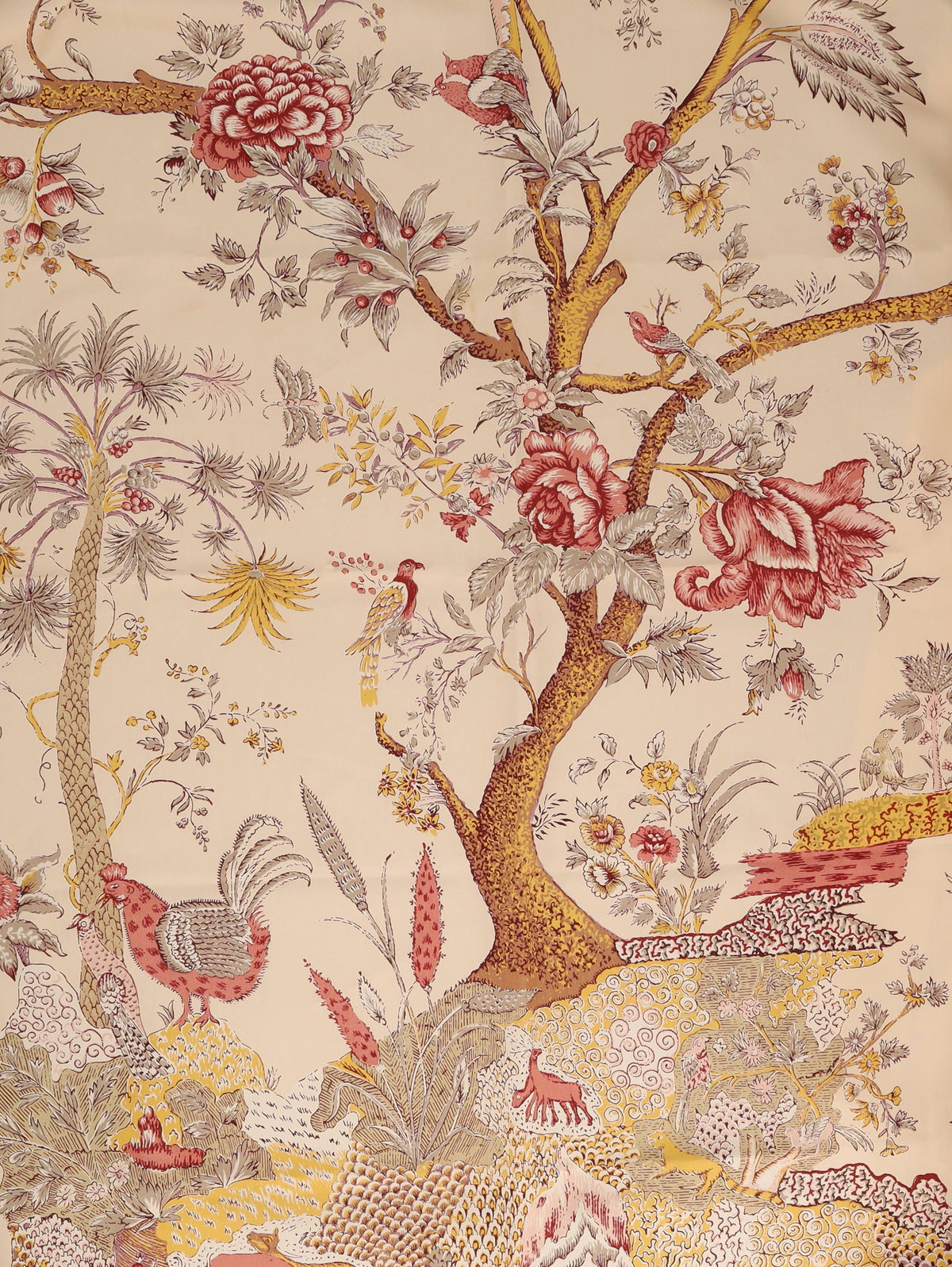 Vintage Tree Of Life Silk Foulard