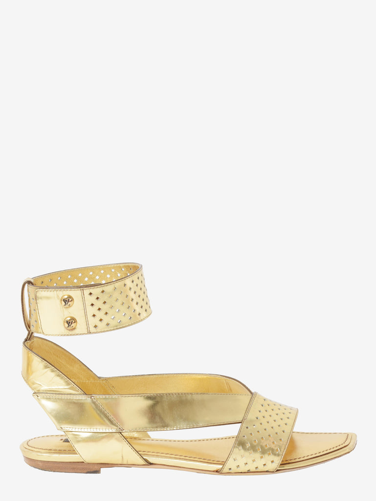Louis Vuitton Gold Sandals W210524  Louis Vuitton