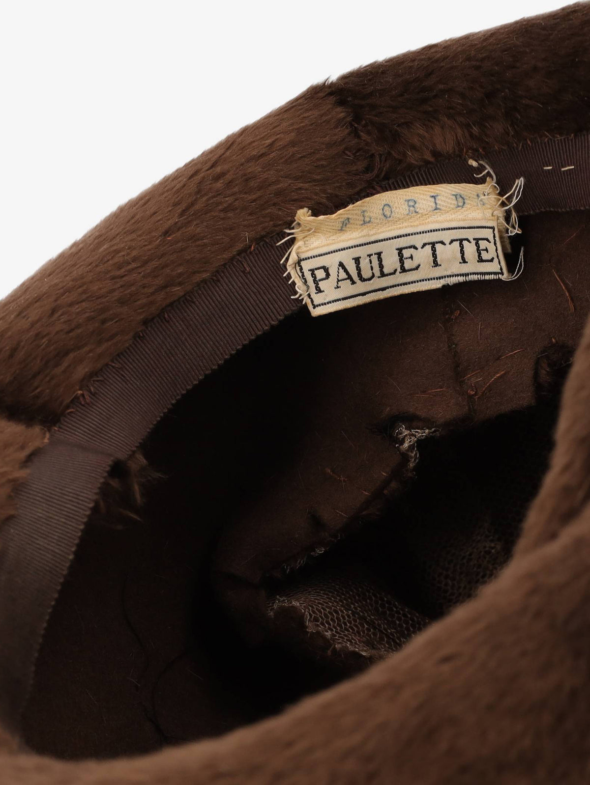 Vintage Brown Fur Hat