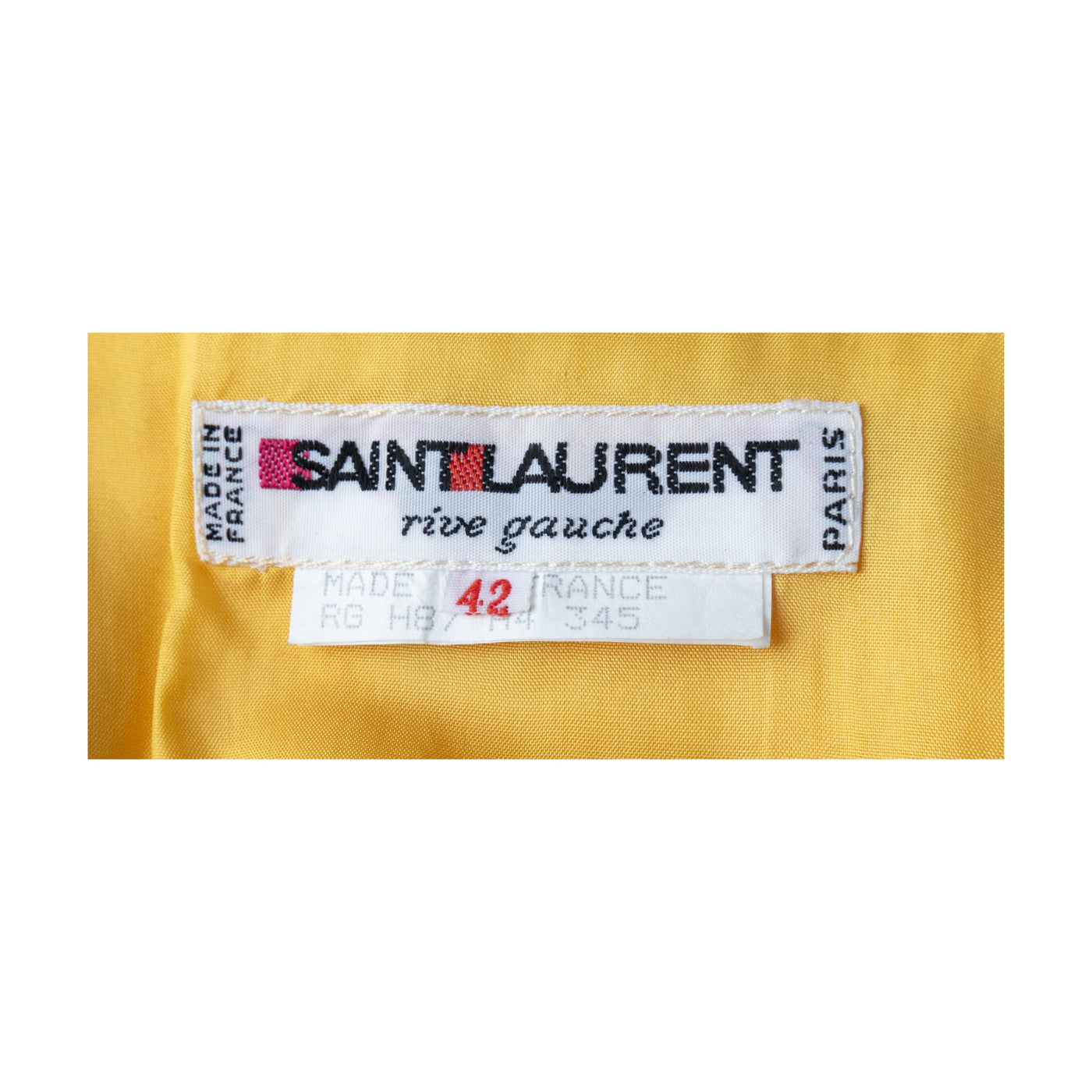 Secondhand Saint Laurent Rive Gauche Satin Pencil Skirt