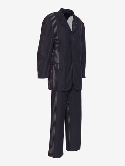 Moschino Denim suit with contrast detailing