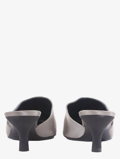 Sergio Rossi sandal in gray satin