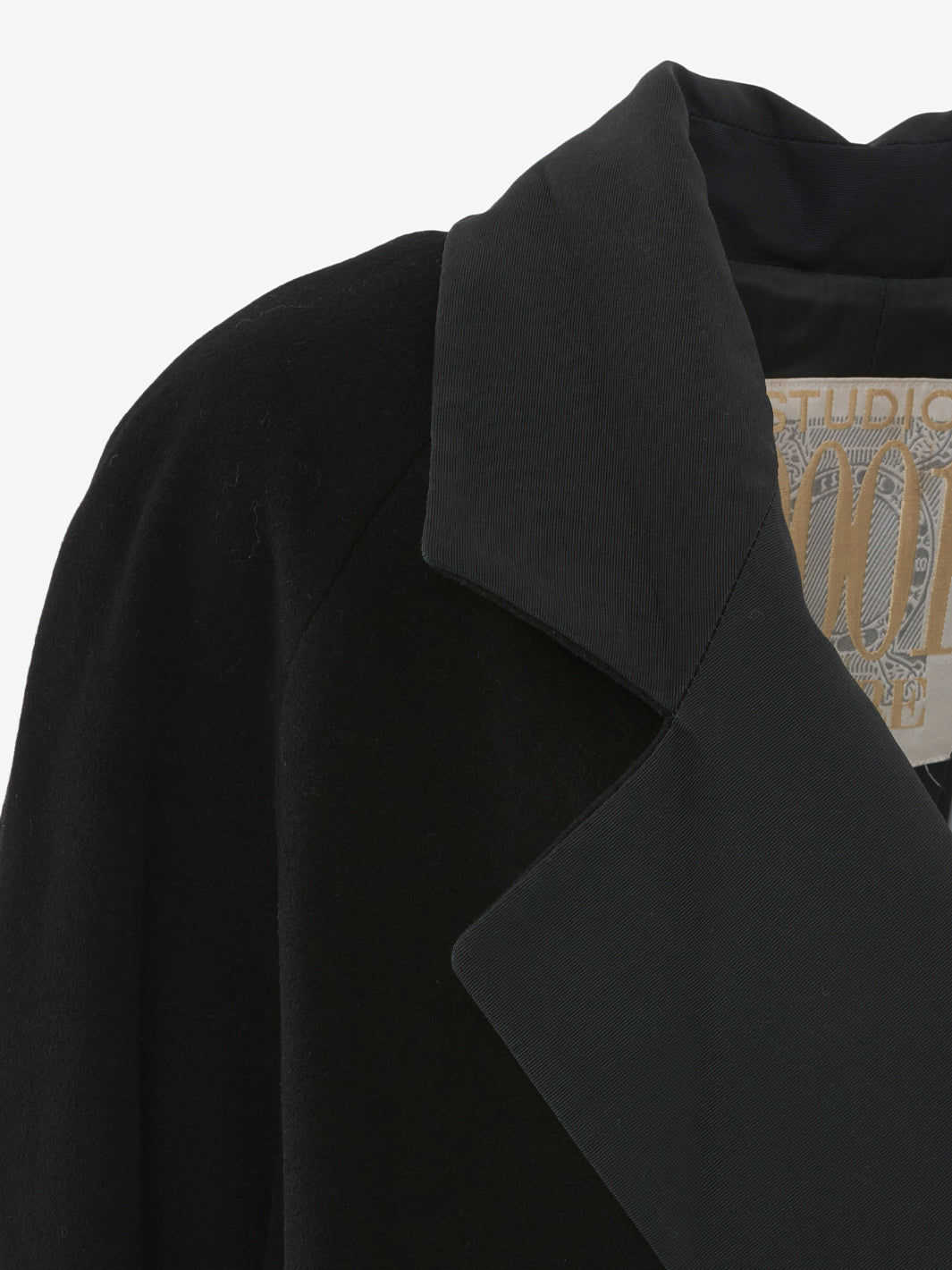 Gianfranco Ferré black wool coat, 1990s